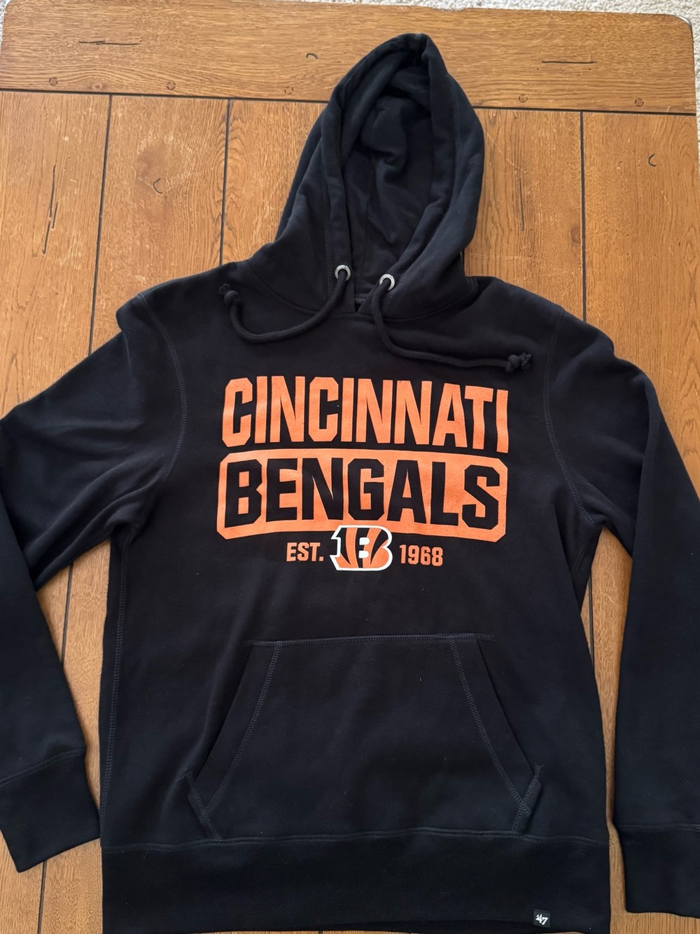 ‘47 Band Cincinnati Bengals Black and Orange Pullover Hoodie